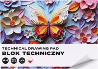 1. Starpak Blok Techniczny Biały A4 10 Kartek Motylek 588814