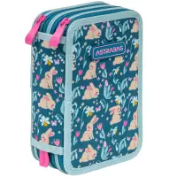 5. AstraBag Piórnik Trzykomorowy z Wyposażeniem AC31 Candy Bunny 503026002
