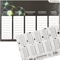 1. Starpak Plan Lekcji z Tabliczką Mnożenia A5 Football 431260