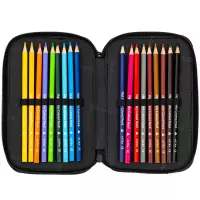 7. AstraBag Piórnik AC21 Dwukomorowy z Wyposażeniem Game On 503026031
