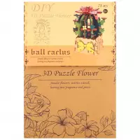 1. Mega Creative Puzzle Drewniane 3D Kwiaty 590290
