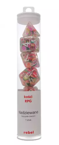 1. Komplet kości REBEL RPG - Nadziewane - Soczyste owoce