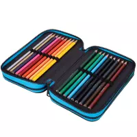 3. CoolPack Jumper 3 Piórnik Trzykomorowy Z Wyposażeniem Football 2T Blue F067008