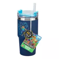 2. Kubek Podróżny Gracza ze Słomką Minecraft - 600 ml