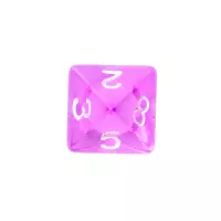 5. Komplet kości REBEL RPG - Mini Kryształowe - Fioletowe