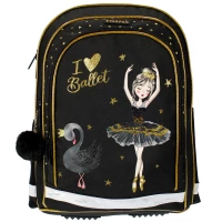 6. Starpak Plecak Szkolny Ballerina Czarno-Złota 486110
