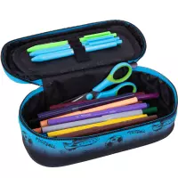 2. Coolpack Campus Piórnik Tuba Usztywniona z Organizerem Football 2T Blue F062008