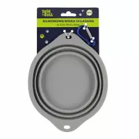 1. Trik&Roll Miska Dla Zwierząt Silkionowa Składana Szara 19cm 560889