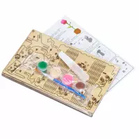 4. Mega Creative Zestaw Kreatywny Drewniane Puzzle 3D Róża 583830
