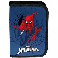 1. Paso Piórnik Dwuklapkowy z Wyposażeniem Spider Man Niebieski SP25TT-P001