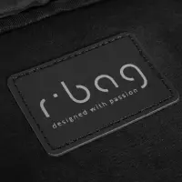 10. R-Bag Plecak Męski na Laptopa 15" z USB Hold Black Z211