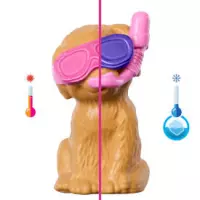 7. Mattel Barbie Zestaw Pieski na Basenie Zmiana Koloru JBF35