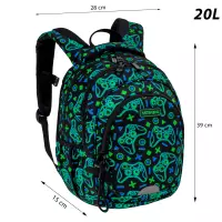 8. AstraBag Plecak Szkolny AB330 Game On 502026019
