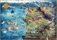 4. Good Loot Gaming Puzzle: The Witcher (Wiedźmin) The Northern Realms Map (1000 elementów)