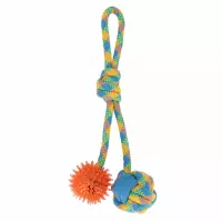 2. Trik&Roll Zabawka Dla Psa Szarpak z Piłką Dwustronny 34cm 560877