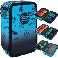 5. CoolPack Jumper 3 Piórnik Trzykomorowy Z Wyposażeniem Football 2T Blue F067008