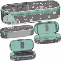 1. Paso Piórnik Tuba Usztywniona Grey Cat PP26CS-013