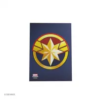 5. Gamegenic: MARVEL Art Sleeves (66 mm x 91 mm) - Koszulki na Karty - Captain Marvel 50+1 szt.