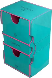 2. Gamegenic: Stronghold 200+ XL Convertible - Pudełko na Karty - Teal/Pink