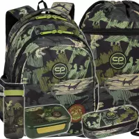 1. CoolPack Zestaw Szkolny Adventure Park 5el. Plecak F029672 + Piórnik F062672 + Worek F070672 + Z08672 + Z18672