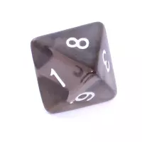 6. Komplet kości REBEL RPG - Kryształowe - Czarne
