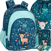 1. CoolPack Zestaw Szkolny Deer 3el. Plecak Prime Pro F162962 + Worek F159962 + Piórnik F066962
