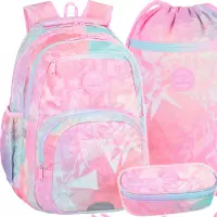 1. CoolPack Zestaw Szkolny Tie Dye 3el. Plecak Pick F099912 + Worek F070912 + Piórnik F062912