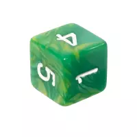 3. Komplet kości REBEL RPG - Dwukolorowe - Zielono-żółte