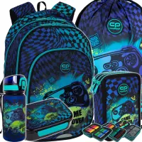 1. CoolPack Zestaw Szkolny Gamer Chess 5el. Plecak Prime Pro F162964 + Worek F159964 + Piórnik F067964 + Z17964 + Z18964