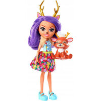 2. Mattel Enchantimals Lalka Danessa Deer + Zwierzątko Jelonek Sprint FNH23