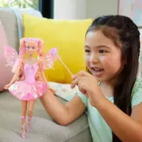 10. Mattel Lalka Barbie Wróżka Magiczna Różdżka Zmiana Koloru JCP76