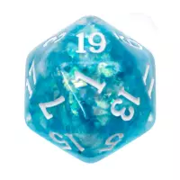 3. Komplet kości REBEL RPG - Gęsty rdzeń - Morskie (białe cyfry)