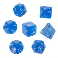 2. Komplet kości REBEL RPG - Kamienie Księżycowe - Lapis Lazuli