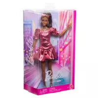 8. Mattel Barbie Lalka Kolekcjonerska Deluxe Style w Koralowej Sukience nr 6 JFP41 