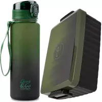 1. Zestaw CoolPack Brisk Bidon 600ml Gradient Grass 56292CP + Śniadaniówka Z07757