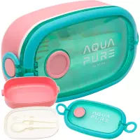 6. Astra Aqua Pure Śniadaniówka ze Sztućcami Różowo-Miętowa 511025027