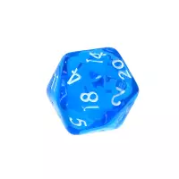 4. Komplet kości REBEL RPG - Mini Kryształowe - Niebieskie