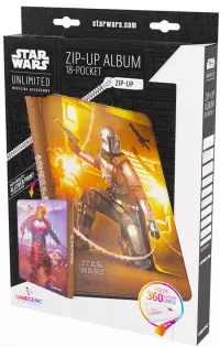 1. Gamegenic: Star Wars Unlimited - Ashes of the Empire -  Zip-Up Album 18-Pocket - The Armorer & Whistling Birds