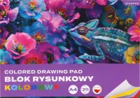 1. Blok Rysunkowy Kolorowy A4 20 kartek Kameleon 587749