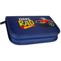 8. Starpak Piórnik Dwuklapkowy z Wyposażeniem Hot Wheels Granatowy 486070