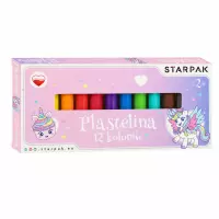 1. Starpak Plastelina 12 Kolorów Unicorn 584094
