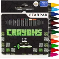 1. Starpak Kredki Woskowe 12 Kolorów Pixel Game 484792