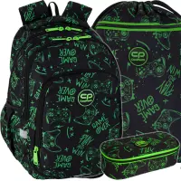 1. CoolPack Zestaw Szkolny Game Night 3el. Plecak Prime Pro F162711 + Worek F070711 + Piórnik F062711