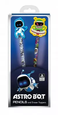 1. Zestaw Szkolny Astro Bot (2 Ołówki + Gumki)