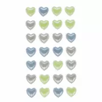 1. Craft With Fun Ozdoba Dekoracyjna Perłowa Samoprzylepna Serce 531839