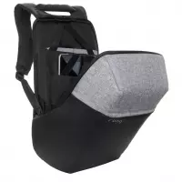 3. R-Bag Plecak Męski na Laptopa 15" z USB Fort Grey Z052