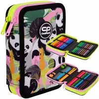 4. CoolPack Jumper 2 Piórnik Dwukomorowy Z Wyposażeniem Panda Gang F066829