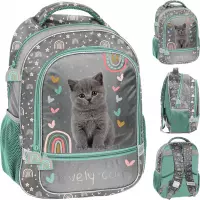 1. Paso Plecak Szkolny Grey Cat PP26CS-260