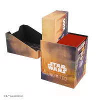 4. Gamegenic: Star Wars Unlimited Card Game - Soft Crate - Pudełko na Karty - Palpatine/Padme Amidala