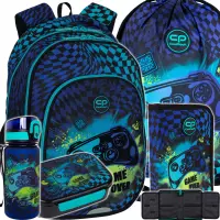 1. CoolPack Zestaw Szkolny Gamer Chess 5el. Plecak Prime Pro F162964 + Worek F159964 + Piórnik F076964 + Z17964 + Z18964
